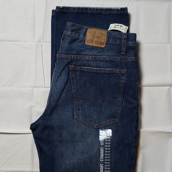 AEROPOSTALE Jeans Essex Streaght Leg Pants 36Wx30L - Picture 2 of 8